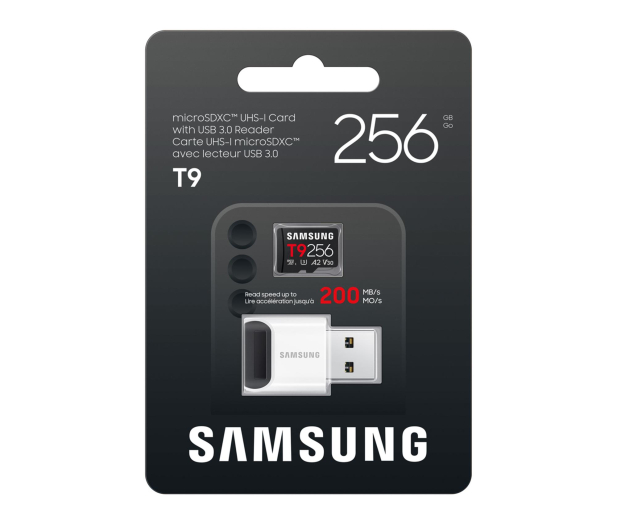 Samsung 256GB T9 microSDXC 200MB/s z czytnikiem - 1522582 - zdjęcie 4